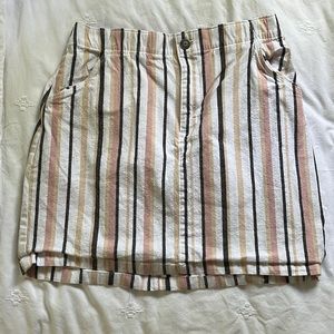 Hollister striped skirt